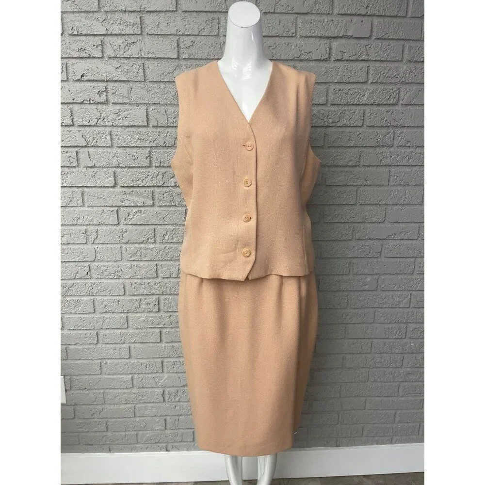 Kasper for ASL Women Career 3 Pcs Skirt Suit Set Size 14